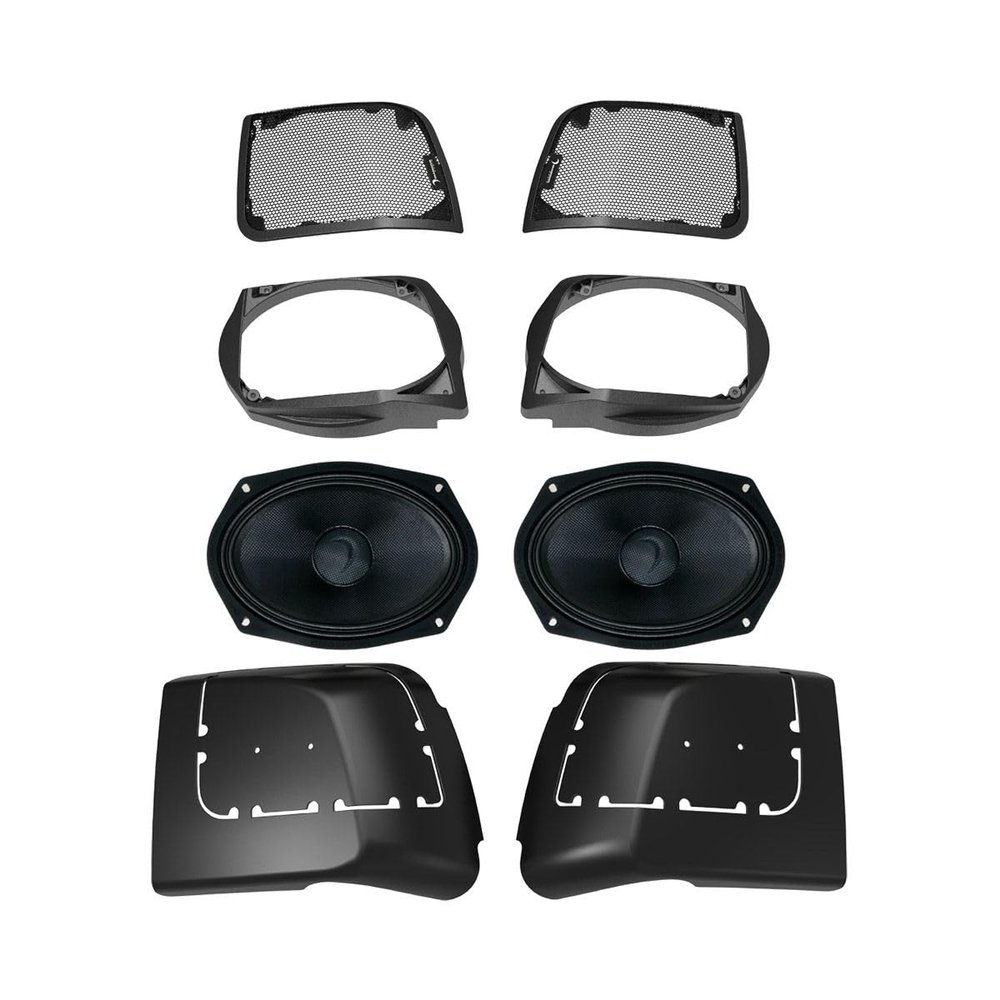 Diamond Audio 2014+ Touring Motorcycle Cut-in Lid Kit with Speaker Set (MSMS692LK)