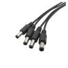 5.5x2.1mm 1 Female to 4 Male pl;/UG DC Power Splitter Cable Extension Connector Adapter Fit Compatible CC/TV Security Camera .L-ED Strip Light view 3