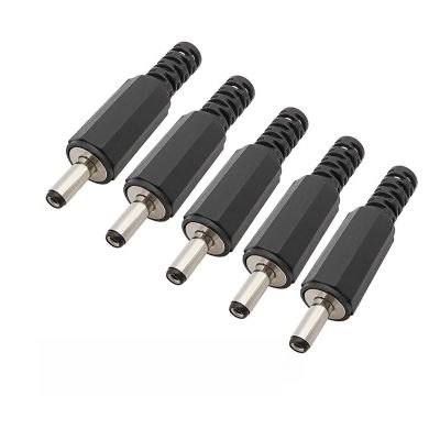 3.5mm x 1.3mm DC Power Male pl;/UG Solder Type Adapter Black Plastic 3.5 * 1.3mm DC Plugs Supply Jack Straight Terminals Connector(2Pcs)