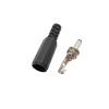 3.5mm x 1.3mm DC Power Male pl;/UG Solder Type Adapter Black Plastic 3.5 * 1.3mm DC Plugs Supply Jack Straight Terminals Connector(2Pcs) view 4