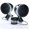 GoHawk Bluetooth Motorcycle Speakers with LED Ring, 4" Waterproof Motorcycle Stereo System, Built-in Amplifier Audio Music Player w/USB AUX for Harley ATV Scooter 4-Wheeler, AN4-Halo Black view 1