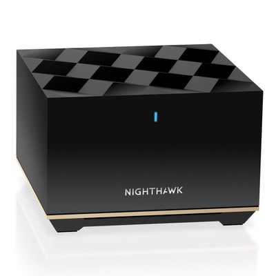 NETGEAR Nighthawk Tri-Band Whole Home Mesh WiFi 6E Add-on Satellite (MS90) Works with Your Nighthawk MK93S System - Adds Up to 2,500 sq. ft. Coverage - AXE5700 (Up to 5.7Gbps)