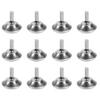 Healeved Adjustable M8 Threaded Furniture Leveling Feet 1.57 Inch Round Base Foot Pads for Chairs Tables Sofas Floor Protection and Stability view 1