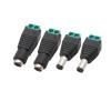 5.5x2.1mm DC Power Male Female Connector Fit Compatible Single Color .L-ED Strip Light CC/TV Camera 5.5 * 2.1mm pl;/UG Jack Socket Adapter(2 Male 2 Female) view 1