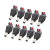 10Pcs/lot 5.5x2.1mm DC Power Male Female pl;/UG Jack Adapter No-Screws Press-Type Terminals Wire Connector Fit Compatible 3528/5050 .L-ED Strip(10 Male) view 1