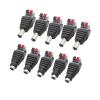 10Pcs/lot 5.5x2.1mm DC Power Male Female pl;/UG Jack Adapter No-Screws Press-Type Terminals Wire Connector Fit Compatible 3528/5050 .L-ED Strip(10 Male) view 2