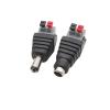 10Pcs/lot 5.5x2.1mm DC Power Male Female pl;/UG Jack Adapter No-Screws Press-Type Terminals Wire Connector Fit Compatible 3528/5050 .L-ED Strip(10 Male) view 3