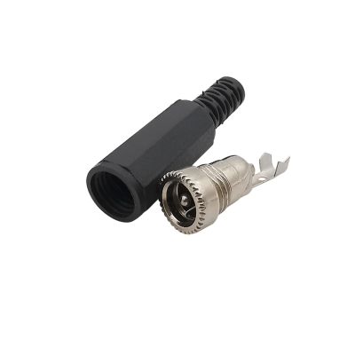 100Pcs DC Connector 5.5 x 2.1mm 5.5 * 2.1mm DC Power Female Socket DC pl;/UG Jack Assembly Barrel Solder Wire Connectors Adapter