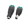 5.5x2.1mm DC Power Male Female Connector Fit Compatible Single Color .L-ED Strip Light CC/TV Camera 5.5 * 2.1mm pl;/UG Jack Socket Adapter(2 Female) view 2