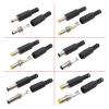 10Pcs DC Power Male pl;/UG Adapter 3.5x1.3mm 4.0x1.7mm 4.8x1.7mm 5.5x2.1mm 5.5x2.5mm 6.5x4.4mm Plugs Jack Soldering Wire Connector(3.5x1.3mm) view 3