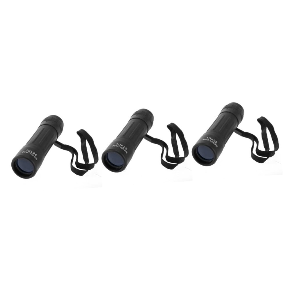 Hemobllo 3pcs Mini Telescope 10x25 monocular Single-Tube Telescope Monocular 10x25 Adjustable Focus monocular Small