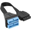 HOXIBSL USB 3.0 Header Splitter Extension Cable,Motherboard USB 3.0 Internal hub Splitter,19/20 Pin 1 to 2 Y Type Cable - DIY Products 5.8 in view 1