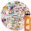 120pcs Art Painting Stickers - Paint Palette, Brushes, Pigment & Decals for Laptop, Water Bottles, Skateboard, Luggage, Computer, Toy, Phone - Gifts for Kids, Girls, Teens view 1