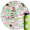 120Pcs Aka Sorority Stickers,Fellowship Cociety Waterproof Vinyl Aesthetic Stickers Decals for Laptop Water Bottles Skateboard Luggage Computer Phone Snowboard. Gifts for Women Girls Kids view 1