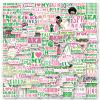 120Pcs Aka Sorority Stickers,Fellowship Cociety Waterproof Vinyl Aesthetic Stickers Decals for Laptop Water Bottles Skateboard Luggage Computer Phone Snowboard. Gifts for Women Girls Kids view 2