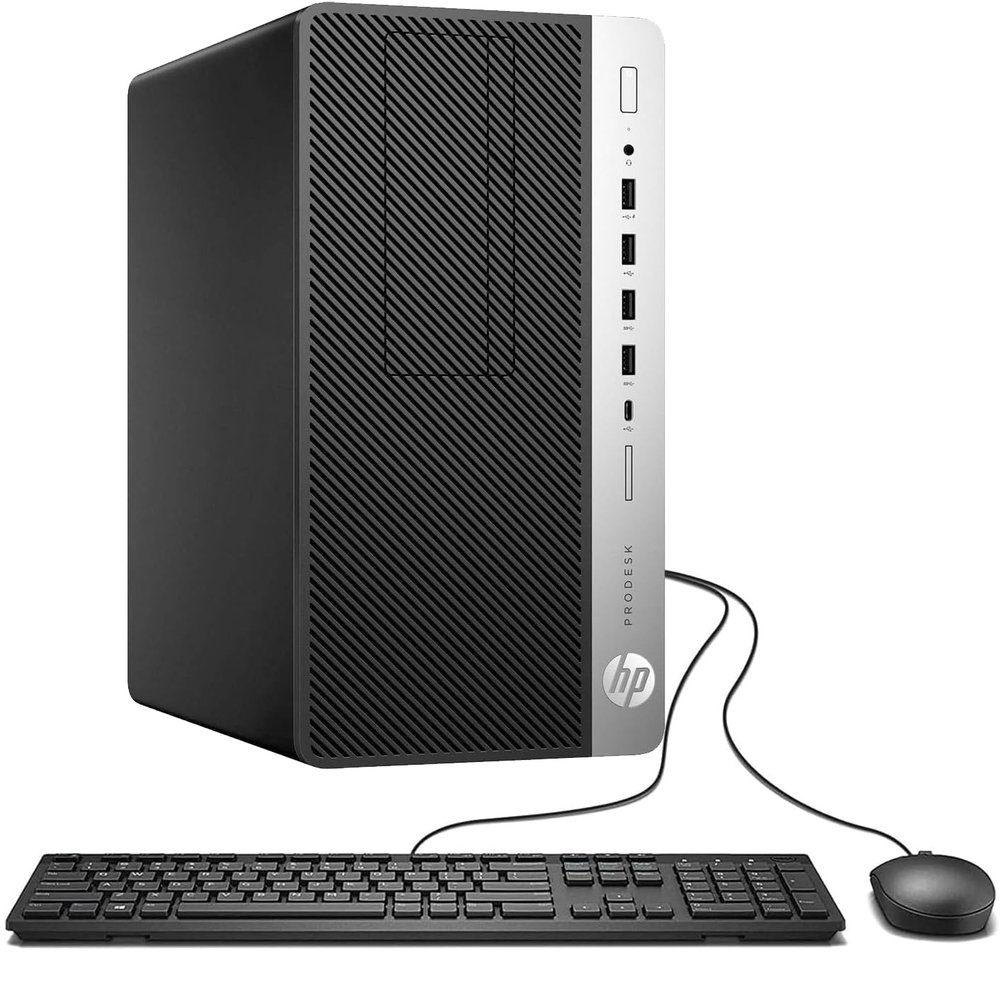 HP ProDesk 600G4 Tower Desktop Computer | Intel i7-8700 (3.4) | 32GB DDR4 RAM | 1TB SSD Solid State | Wi-Fi 5G + Bluetooth | Windows 11 | Home or Office PC (Renewed)