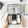 Gatuida 3pcs Cable Case for Travel Electronics Storage Pouch Cord Organizer for Appliances Phone Accessories Organizer Digital Accessory Bag view 2