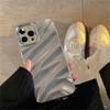 YUMESS Luxury 3D Silver Silk Pattern Phone Case for iPhone 14 13 11 12 Pro Max X XS XR 7 8 Plus SE 3 Brief Shockproof Soft Back Cover,A,for iPhone 13Promax view 1