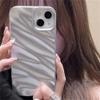 YUMESS Luxury 3D Silver Silk Pattern Phone Case for iPhone 14 13 11 12 Pro Max X XS XR 7 8 Plus SE 3 Brief Shockproof Soft Back Cover,A,for iPhone 13Promax view 2