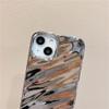 YUMESS Luxury 3D Silver Silk Pattern Phone Case for iPhone 14 13 11 12 Pro Max X XS XR 7 8 Plus SE 3 Brief Shockproof Soft Back Cover,A,for iPhone 13Promax view 4