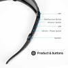 Emzwin 5BC Bluetooth safety glasses for work audio smart glasses headphones with mic, Clear Lens view 3