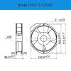 15038PB-A1L-EP00 NMB Fan 115VAC 35/32W 172 * 150 * 38MM UPS Power Supply Fan Replace 5915PC-12T-B30 view 3
