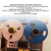1/4 10 Inch Empty Tape Reel, Aluminum Alloy Takeup Reel, Universal Recording Tape Reel with 3 Hole Windage Holes, Empty Disc Opening Machine Parts for Reel Tape Drive (Blue) view 3