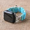 YGLINE Handmade Beaded Boho Watch Bracelet Band Compatible with Apple Watch 38mm/40mm/41mm/42mm/44mm/45mm-Watch Strap for All Series for Women (42/44/45mm, blue) view 3