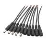 5Pairs 5.5 x 2.1mm DC Power Male pl;/UG and Female Jack Socket Pigtail Cable Wire Connector Fit Compatible CC/TV Security Camera .L-ED Strip view 1