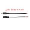 5Pairs 5.5 x 2.1mm DC Power Male pl;/UG and Female Jack Socket Pigtail Cable Wire Connector Fit Compatible CC/TV Security Camera .L-ED Strip view 3