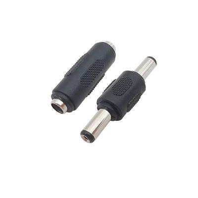 5.5x2.1mm DC Power Male to Male pl;/UG Connector 5.5mm x 2.1mm DC Female to Female Jack Adaptor Fit Compatible .L-ED Power CC/TV Camera(1Pair)