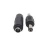 5.5x2.1mm DC Power Male to Male pl;/UG Connector 5.5mm x 2.1mm DC Female to Female Jack Adaptor Fit Compatible .L-ED Power CC/TV Camera(1Pair) view 3