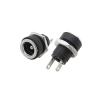 10/5/2Pcs 5.5 x 2.1mm DC Power Supply Female Jack Panel Mount Connector 5.5 * 2.1mm DC Socket pl;/UG 2 Leg Terminal pl;/UG Adapter(5Pcs) view 2