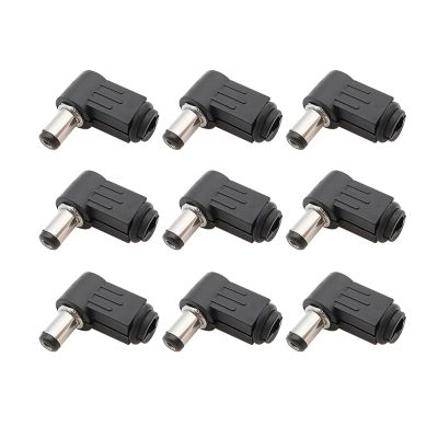 10Pcs/lot 5.5 x 2.1mm DC Power Male pl;/UG Right Angle Soldering Cord Tip Adapter Connector DC Plugs Assembly 2.1x5.5mm 90 Degree
