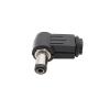10Pcs/lot 5.5 x 2.1mm DC Power Male pl;/UG Right Angle Soldering Cord Tip Adapter Connector DC Plugs Assembly 2.1x5.5mm 90 Degree view 2