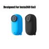 Ngaantyun Go 3 Camera Case Lens Cap for Insta360 Go3 Cover Accessories Soft Protection Set -Blue view 2