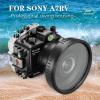 Seafrogs 40 Meters / 130 feet Waterproof Underwater Camera housing for Sony A7R V with 6-inch Optical Glass Short Flat Port(FE16-35mm F4 Zoom Gear) view 4