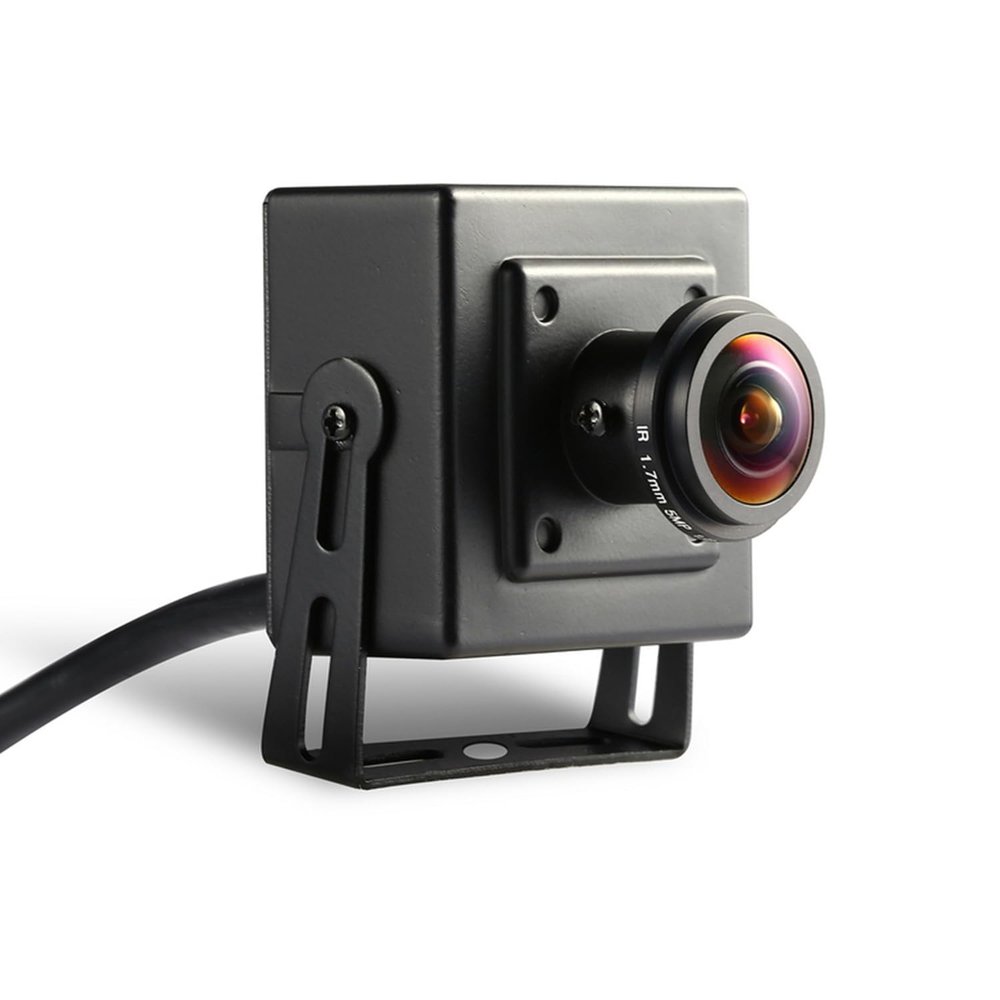REVODATA TSEye Fisheye PoE Mini IP Camera, Built in Microphone, Ultra HD 2880 x 1620P@20fps, 1.7mm Panoramic Fisheye Lens, Wide-Angle Home Security Cam, P2P Remote Viewing (I706-3-P-A-TS Metal)