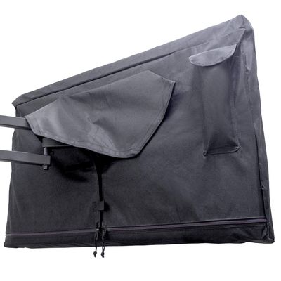 Outdoor TV Cover 95-100 inch - WITH ZIPPER, Weatherproof, Waterproof 360 degrees protection, Soft Non Scratch Interior - Black