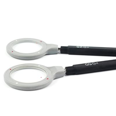 Optician Cross Cylinder Mirror Cross Pillar Test Trial Set Lens Handle with 4 Point Direction Rod 0.25 and 0.50