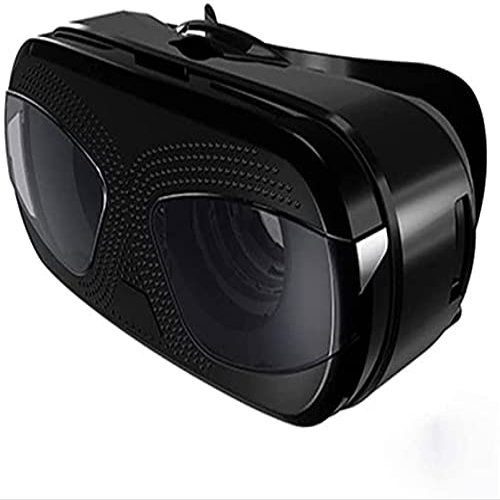 KouRy VR Glasses - 3D Glasses Virtual Reality Headset for VR Games & 3D Movies, 3D Virtual Reality Theater, VR Glasses for iOS & Android Phone, VR Glasses Suitable for Kids and Adults (Color : Black