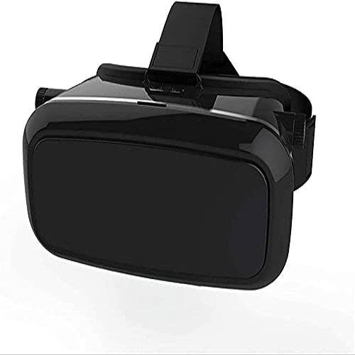 KouRy 3D VR Glasses - 3D Glasses Virtual Reality Headset for VR Games & 3D Movies, High Definition Optical Lens, Fully Adjustable Strap, Focal and Object Distance (Colour: Black)