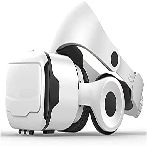 KouRy VR Headset - 3D VR Glasses Virtual Reality Headset Helmet Goggles for TV, Movies & Video Games Compatible with iOS, Android and Other Phones Within 4.7-6.0 inch (Color: White)