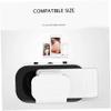KouRy VR Headset, VR 3D Virtual Reality Headset for Movies and Games VR Glasses Goggles Compatible with iOS & Android, High Definition Optical Lens, Adjustable Pupil (Color: White) view 3