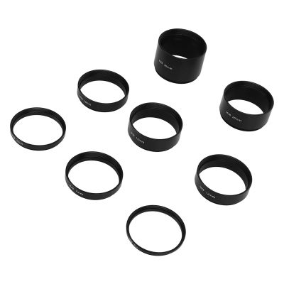 8 Pieces M48X0.75 Length Extender M48 Male and Female Thread M48 Length Extension Tube,3/5/7/10/12/15/20/30mm Focus Extending Tube Kit Photo Adapters