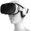 KouRy VR Headset, Head-Mounted 3D VR Glasses, 3D Glasses Goggles HD Virtual Reality Headset Compatible with iOS & Android Phone, Adjustable Distance, Compatible with 4.0-6.3 inch (Color: White)