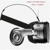 KouRy 3D VR Glasses, Virtual Reality Headset, 3D VR Glasses 105FOV Adjustable Focal Stereo Headphone VR for 4.5-6.2 inch iOS & Android Smartphone (Colour: Black) view 3