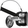 KouRy VR 3D Glasses, Virtual Reality Headset Adjustable 3D VR Glasses with Headphone for Movies Video Games Universal VR Glasses for iOS Android and Other Phones (Colour: Black) view 1