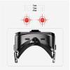 KouRy VR 3D Glasses, Virtual Reality Headset Adjustable 3D VR Glasses with Headphone for Movies Video Games Universal VR Glasses for iOS Android and Other Phones (Colour: Black) view 2