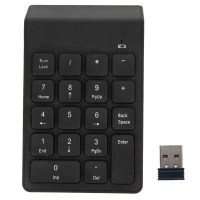 DAUZ Wireless Numeric Keypad, 18 Keys Waterproof Numeric Keypad for Business